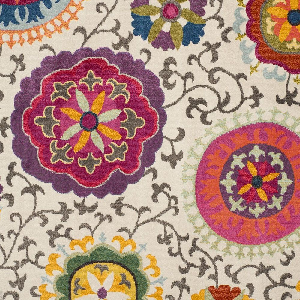 Safavieh Monaco MNC233A-212 2&#39;2&quot; x 12&#39; Ivory/Multi Runner, , large