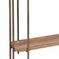 Bassett Mirror Company Adrienne Console Table in Natural, Black and Antique Brass, , large