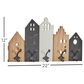 Maple and Jade 22" x 12" Wall Hook in Natural Brown, Distressed Black and Gray, , large