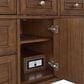 James Martin Vanities Lorelai 48" Single Vanity in Mid-Century Walnut with 3 cm Parisien Bleu Quartz Top, , large