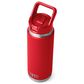 YETI Rambler 26 Oz Water Bottle with Straw Cap in Rescue Red, , large