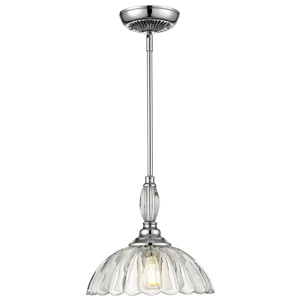 Golden Lighting Audra 1-Light Pendant in Pewter, , large