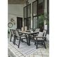 Ashley Mount Valley Rectangular Dining Table in Driftwood and Black, , large