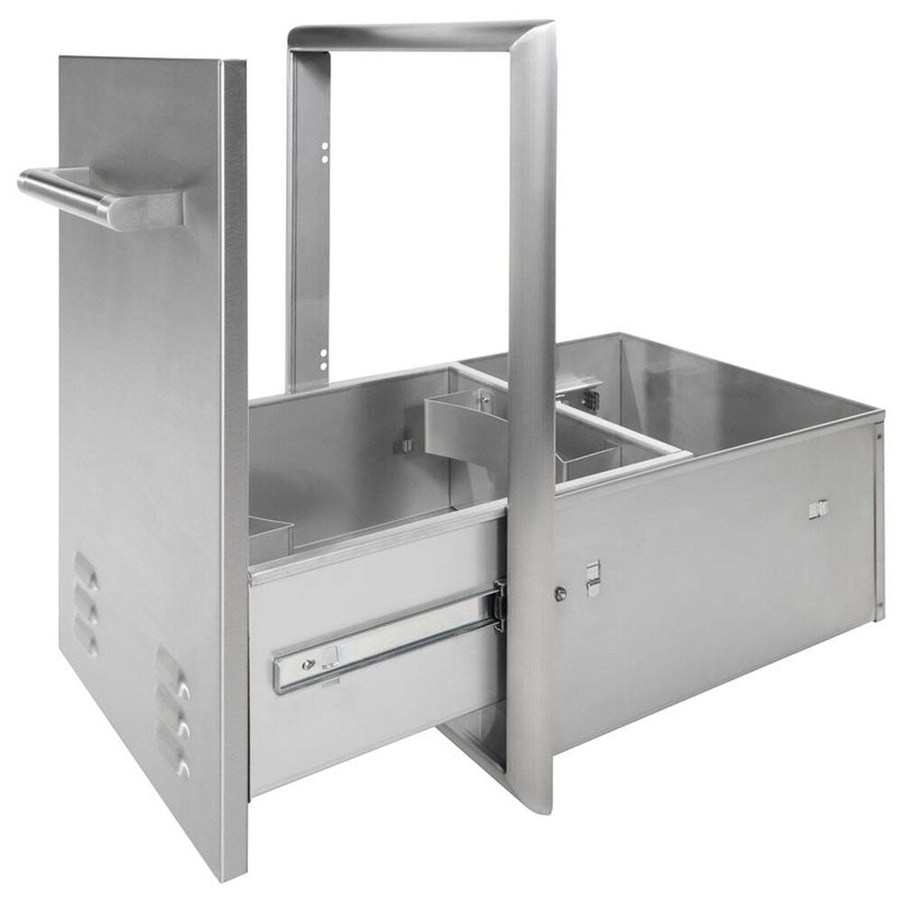 Coyote Outdoor 18&quot; Outdoor Kitchen Trash or LP Tank Drawer in Stainless Steel, , large