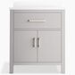 Kohler Kresla 30" Single Bathroom Vanity in Atmos Grey with 3 cm White Quartz Top and Rectangular Sink, , large