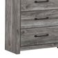 Ashley Bronyan 6-Drawer Dresser and Mirror in Dark Gray, , large