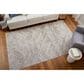Feizy Vancouver 39NPF 5" x 8" Beige and Brown Area Rug, , large