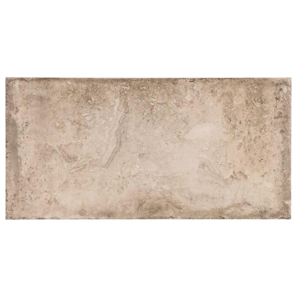 Soho Studio Caruso Delfi Dark Beige 12" x 24" Travertine Look Matte Porcelain Tile, , large