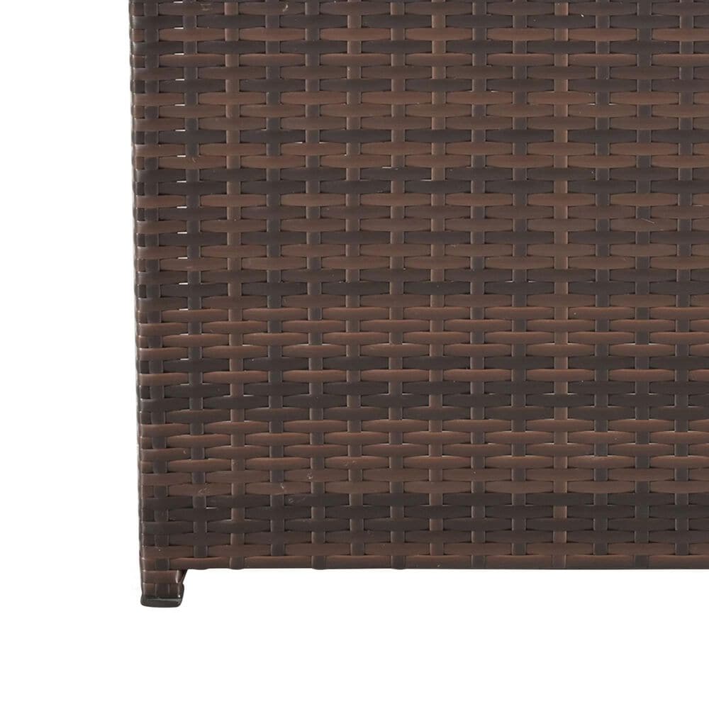 Furniture of America Wies Fire Pit Table in Brown, , large