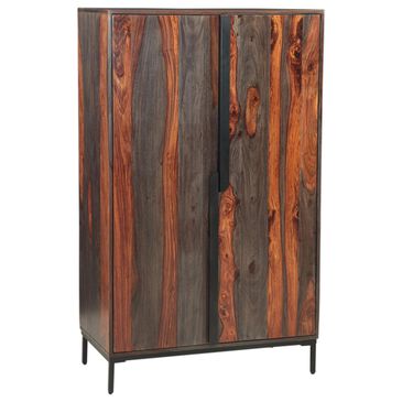 Home Trends & Design Meridian 35" Tall Bar Cabinet in Capri Sheesham, , large