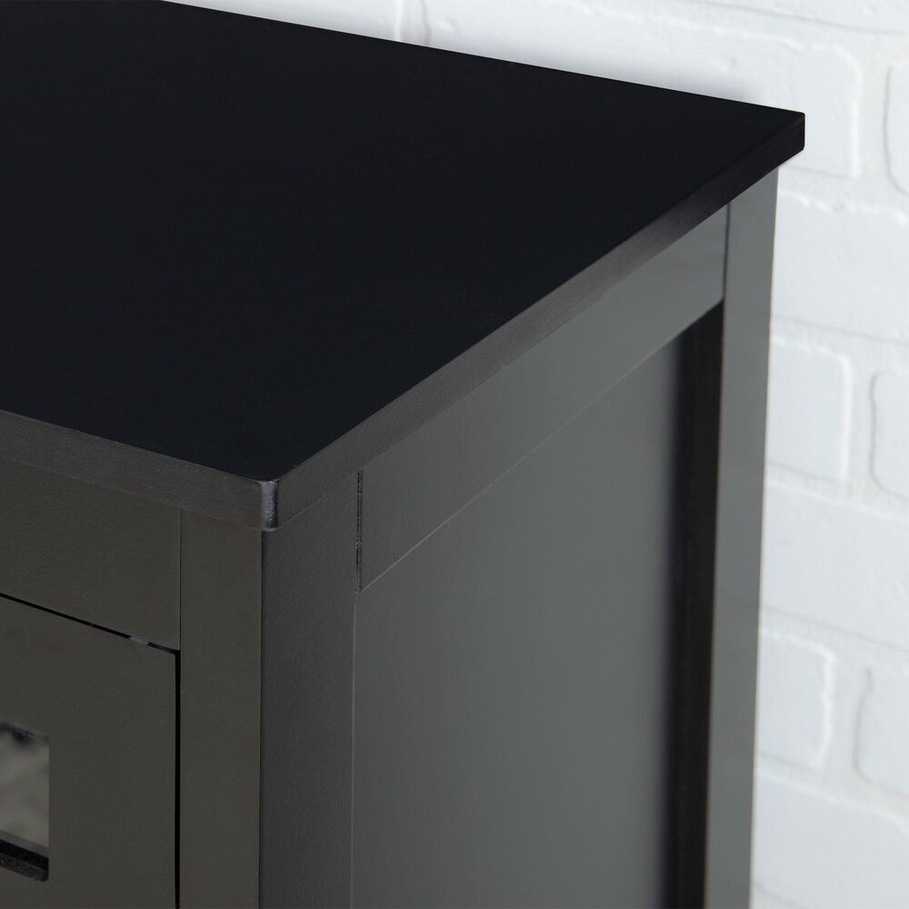 Linon Home Decor Fetti Small Cabinet in Black, , large