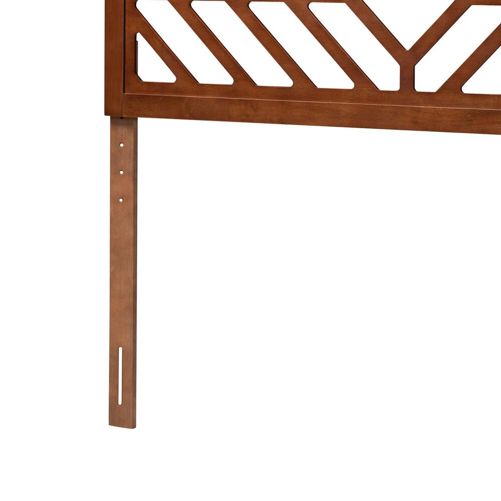 Baxton Studio Olsen Queen Headboard in Walnut Brown, , large