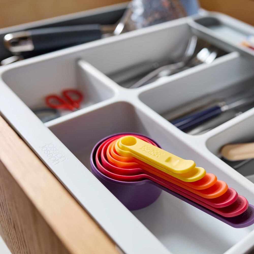 Joseph Joseph DrawerStore Expanding Cutlery, Utensil and Gadget Organizer in Grey and Stone, , large