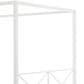 Furniture of America Rosadale Full X-Cross Canopy Bed in White, , large