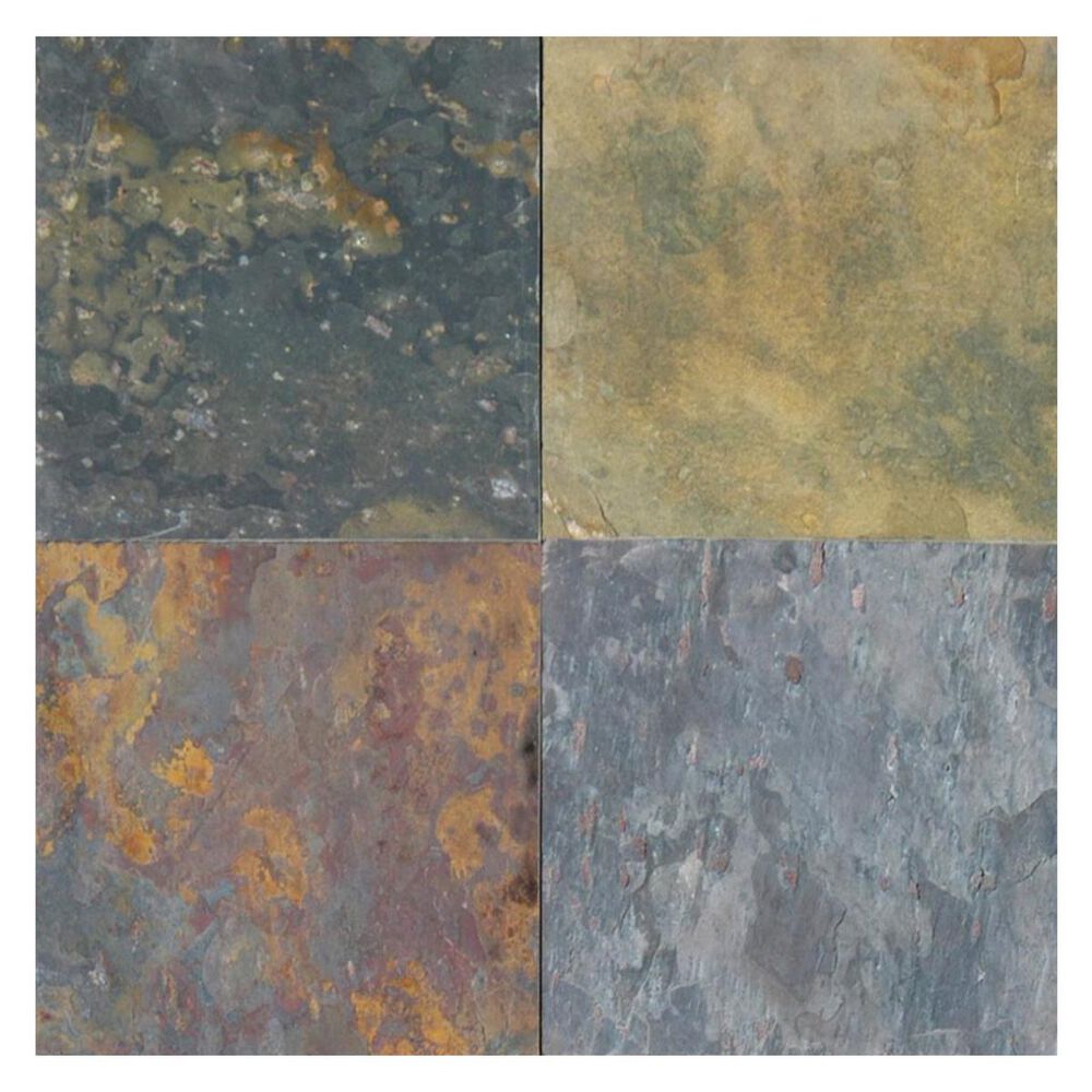 MS International SLATE Multi Classic 16" x 16" Natural Stone Tile, , large