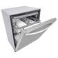 LG 24" Built-In Bar Handle Dishwasher with 3rd Rack in Stainless Steel, , large