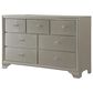 Crown Mark Lyssa 4-Piece Full Panel Bedroom Set with Chest in Champagne, , large