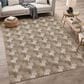 Dalyn Rug Company Soft Essentials Chevron Mocha 10" x 14" Area Rug, , large