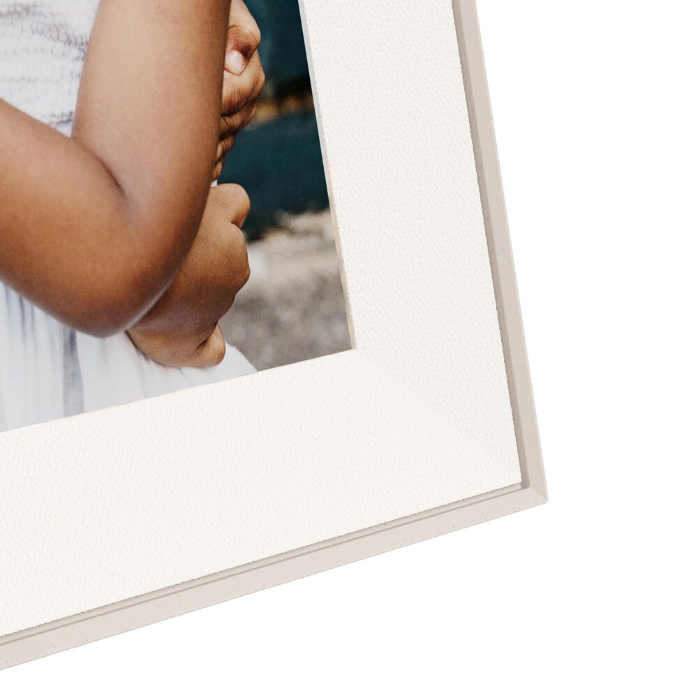 Aura Aspen 12" Digital Wi-Fi Photo Frame with Paper Mat in Sandstone, , large