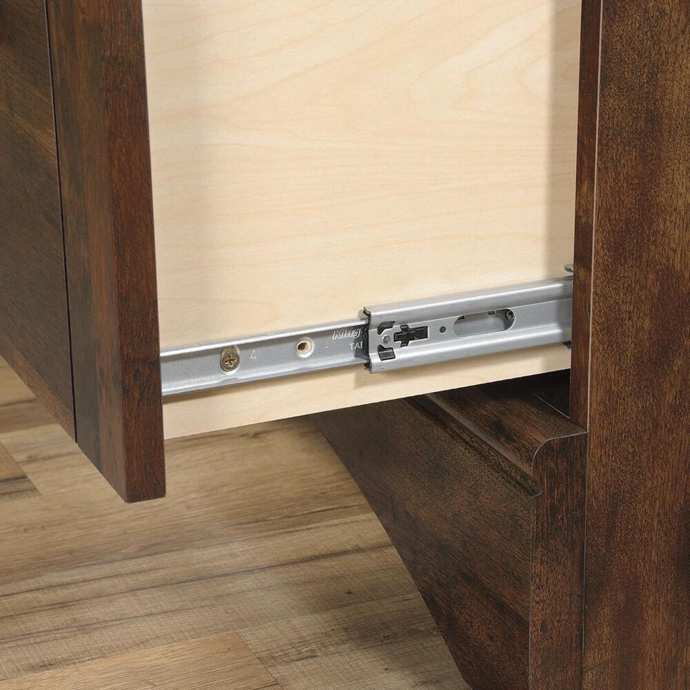 Sauder Harbor View Computer Desk With Hutch in Curado Cherry, , large