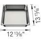 Blanco Inteos Large Tray in Stainless Steel, , large