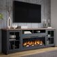 Legends Furniture Essex 97" Fireplace TV Stand in Black and Whiskey, , large