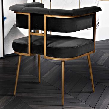 Tov Furniture Astrid Velvet Arm Chair in Grey, , large