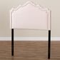 Baxton Studio Nadeen Twin Upholstered Headboard in Light Pink, , large