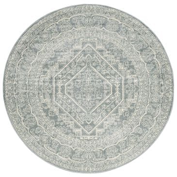 Safavieh Adirondack ADR108T-10R 10" x 10"  Slate/Ivory Round Rug, , large