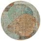 37B Boca BO11 Teal 8" Round Area Rug, , large
