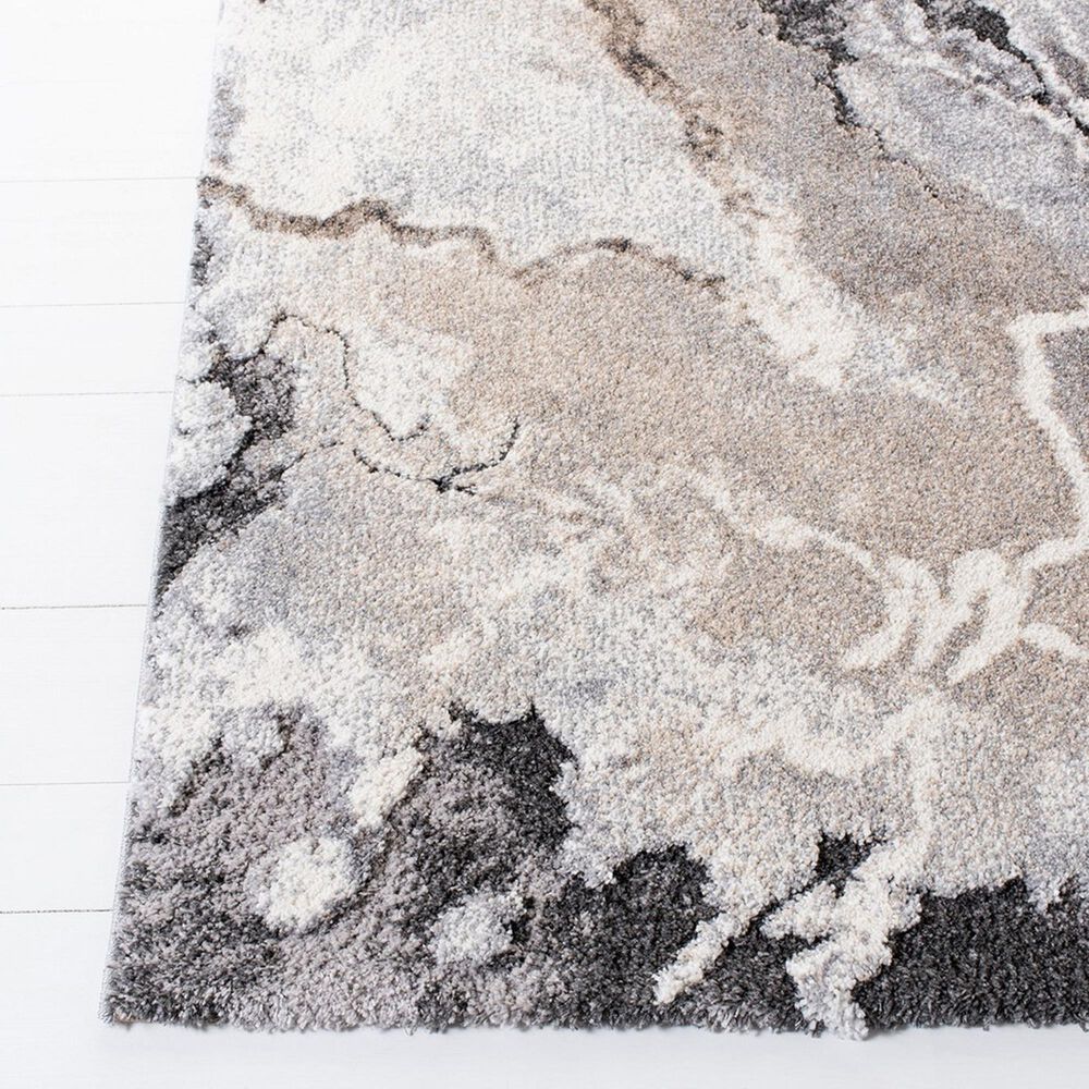 Safavieh Cyrus Shag CYR121G 6&#39;7&quot; x 9&#39;2&quot; Grey and Beige Area Rug, , large