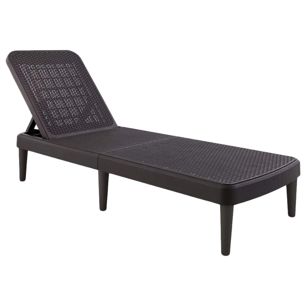 Lagoon Furniture Tahiti Rattan Chaise Lounge in Brown, , large