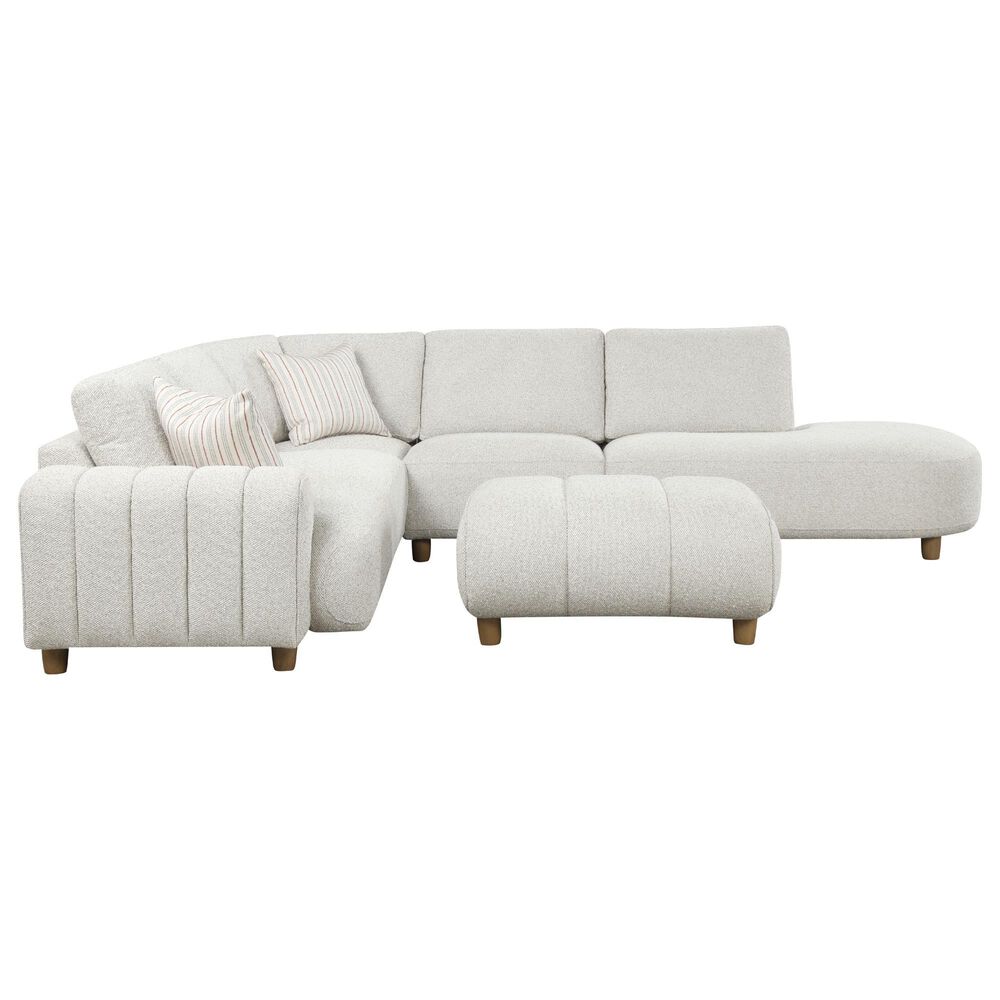 Nura Home 5-Piece Sectional in Geller Marble, , large