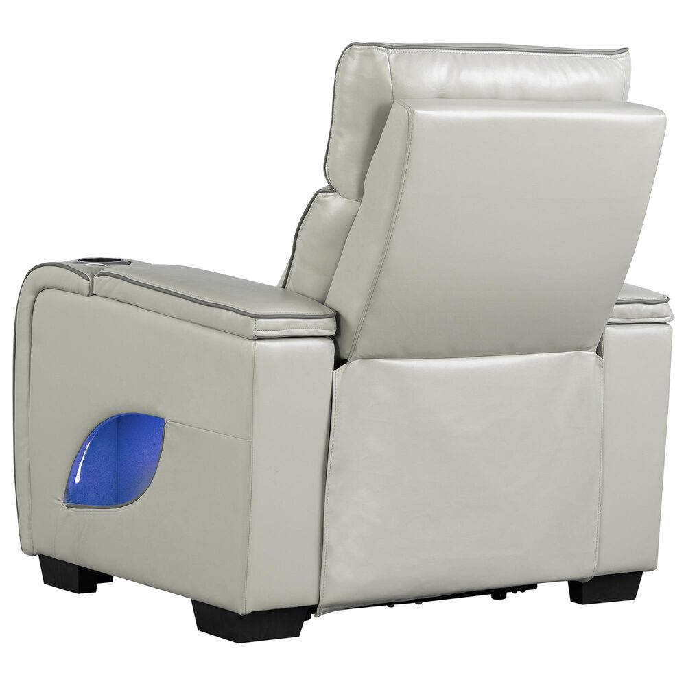 Titanic Furniture All Star Power Recliner with Power Headrest in Gray, , large