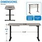 OSP Home Primo 48" Electric Sit and Stand Desk in Black and Light Gray, , large