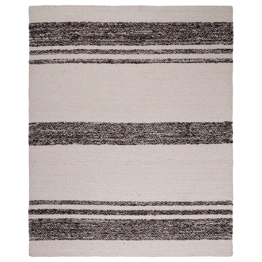 Safavieh Natura NAT328Z 9&#39; x 12&#39; Black and Ivory Area Rug, , large