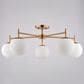 Vaxcel Armitage 5-Light Semi Flush Mount in Muted Brass, , large