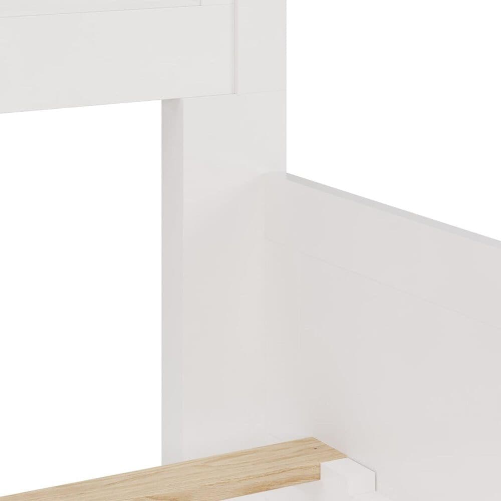 Urban Home Grace Eastern King Panel Bed in Snowfall White, , large