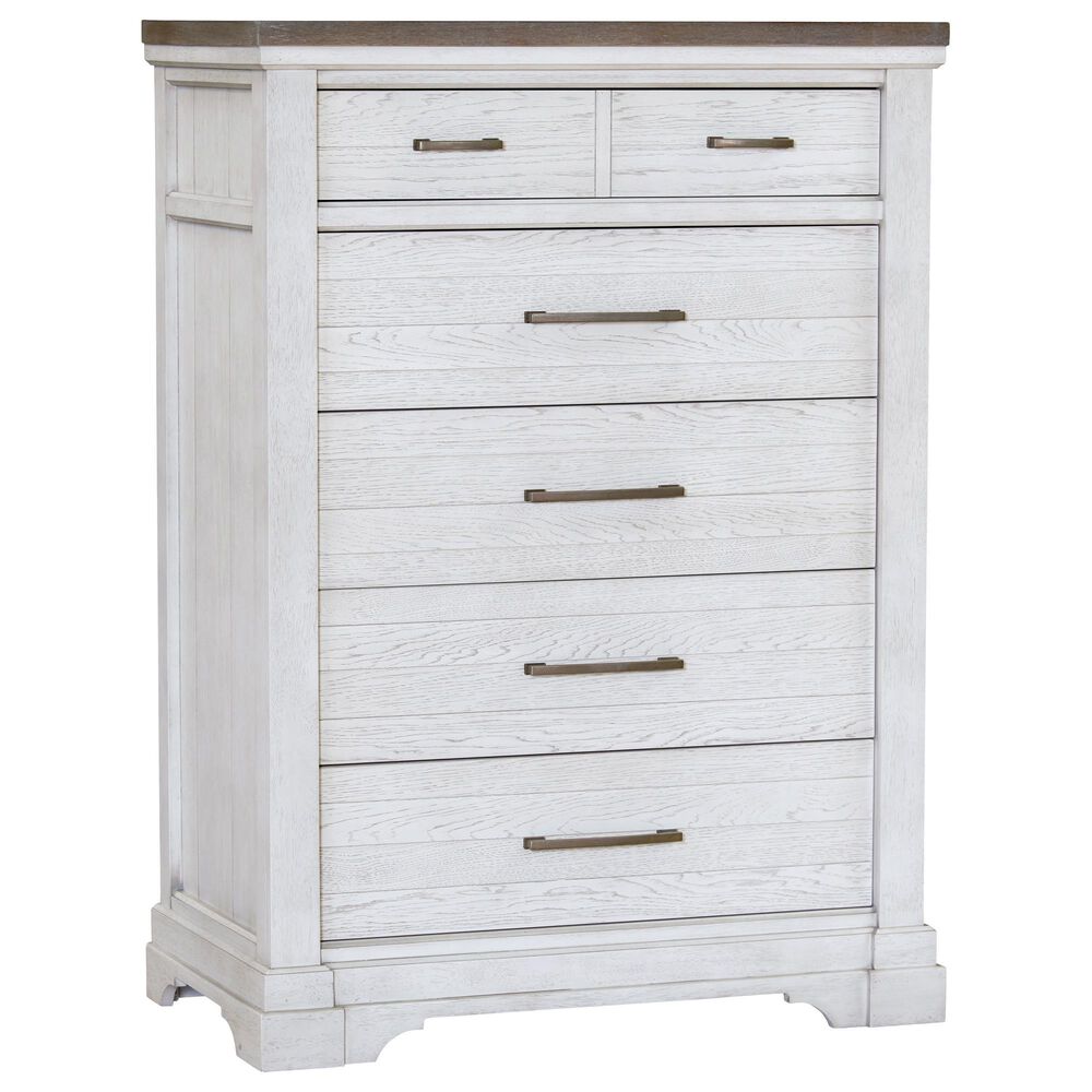 Sasha Lee King Storage Bed with Dresser Chest and 2 Nightstands in 2 Tone Hickory, , large