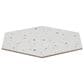 Soho Studio Wild Terrazzo Multi White 13" x 14" Hexagon Porcelain Tile, , large