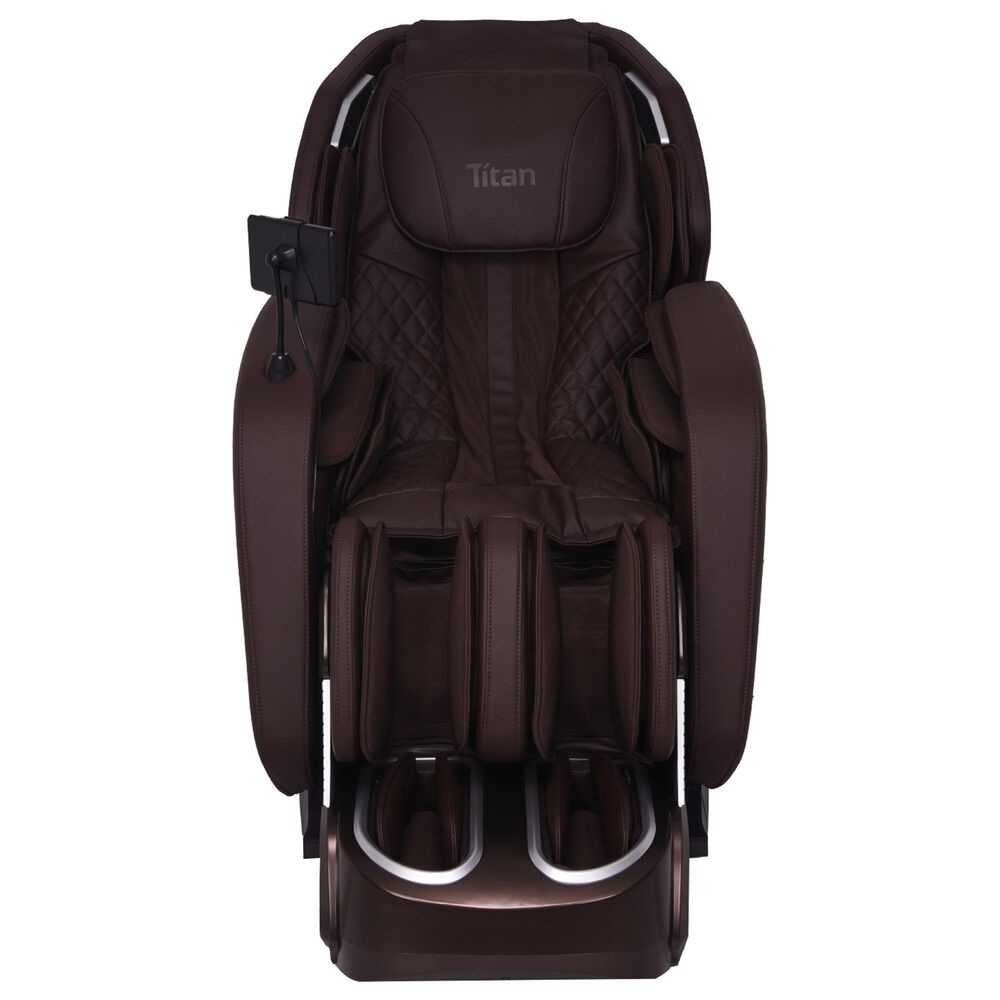 Osaki Advent 4D Power Zero Gravity Massage Chair with Spinning Calf Rollers in Brown, , large