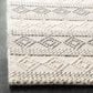 Safavieh Natura NAT750F 2" x 16" Grey and Ivory Runner, , large