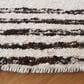 Safavieh Natura NAT325Z 6" Round Black and Ivory Area Rug, , large