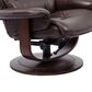 Simeon Collection Knight Manual Reclining Swivel Chair and Ottoman in Robust, , large