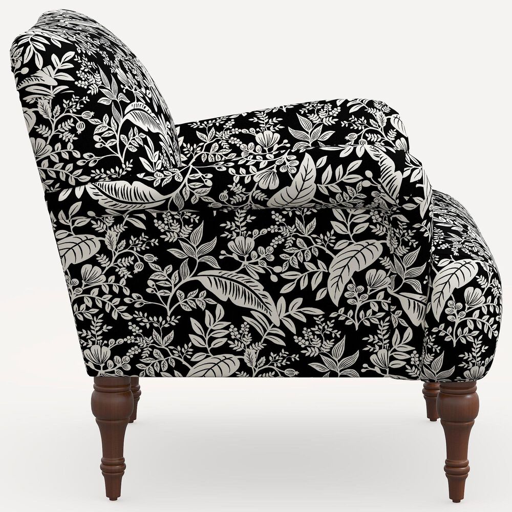 Rifle Paper Co Crafted by Cloth and Company Bristol Chair in Canopy Black/Cream, , large