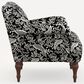 Rifle Paper Co Crafted by Cloth and Company Bristol Chair in Canopy Black/Cream, , large
