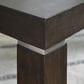 Ashley Hyndell Rectangular Dining Table in Dark Espresso Brown - Table Only, , large