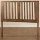 Baxton Studio Harena King Slat Headboard in Ash Walnut, , large