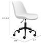 Zuo Modern Byron Office Chair in White and Black, , large