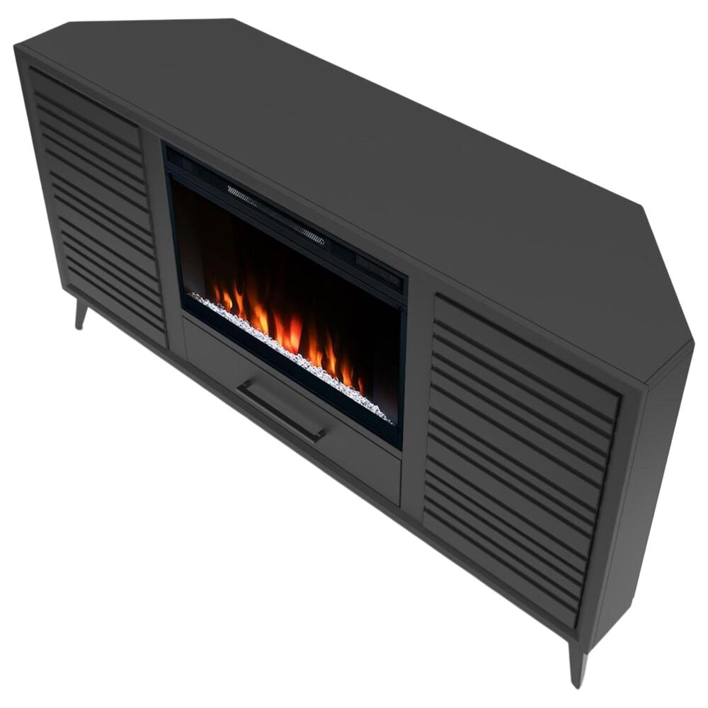 Legends Home Malibu 64" Corner Fireplace Console in Seal Skin, , large